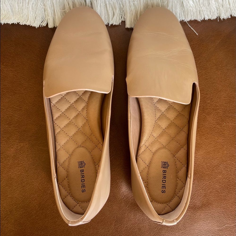NEW Birdies Starling Taupe Leather shoe size 7.5
